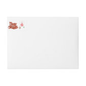 書道モダン聖降誕祭 ラップアラウンドラベル (正面)