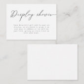 書道モダン詳細シャワー エンクロージャーカード (正面/裏面)