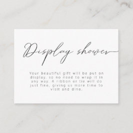 書道モダン詳細シャワー エンクロージャーカード