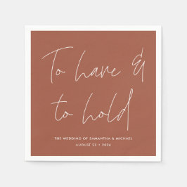 書道モダン誓いテラコッタ結婚ズ スタンダードカクテルナプキン