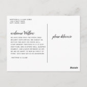 書道モダン誕生発表葉書 ポストカード (裏面)