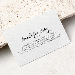 書道モダン赤ちゃんシャワー予約リクエスト エンクロージャーカード