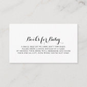 書道モダン赤ちゃんシャワー予約リクエスト エンクロージャーカード (正面)