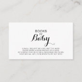 書道モダン赤ちゃんシャワー予約リクエスト エンクロージャーカード (正面)