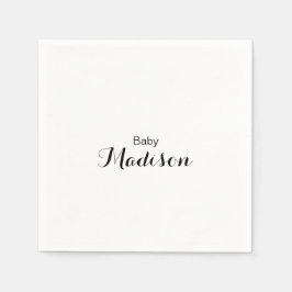 書道モダン赤ちゃんシャワー スタンダードカクテルナプキン
