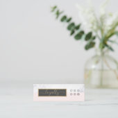 書道モダン赤面&グレーロイヤリティ スキニー名刺 (スタンド正面)