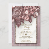 書道モダン退職パーティー 招待状 (正面)