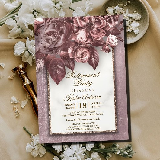 書道モダン退職パーティー 招待状