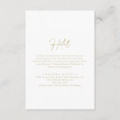 書道モダン金ゴールドエレガントホテル エンクロージャーカード (正面)