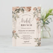 書道モダン銅バラセージ弓 招待状 (スタンド正面)