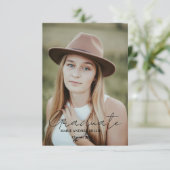 書道モダン院写真卒業 招待状 (スタンド正面)