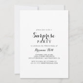 書道モダン驚きパーティー 招待状 (正面)