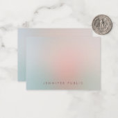 書道モノグラシンプルムエレガントテンプレート ノートカード (正面/裏面インサイチュ)