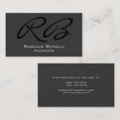 書道モノグラムプロフェッショナル名刺 名刺 (正面/裏面)