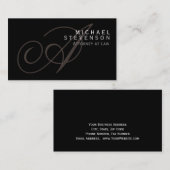 書道モノグラム弁護士名刺 名刺 (正面/裏面)