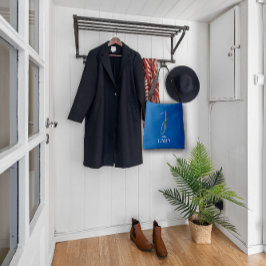 書道モノグラム水彩文字I青 クロスボディバッグ