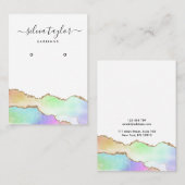 書道ユニコーンアガテレインボパステル 名刺 (正面/裏面)