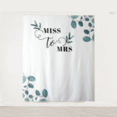 書道ユーカリプトゥスガーデンフォトブース背景 タペストリー (正面)