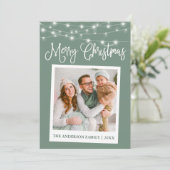 書道ライトインスタントカメラフォトセージ緑 シーズンカード (スタンド正面)