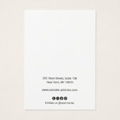 書道ライトグレーイヤリングディスプレイカード (裏面)