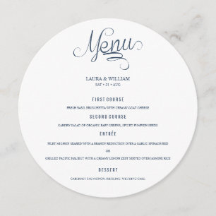 書道ラウン結婚ドのディナープレート メニュー