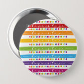 書道ラブイズラブレインボープライド 缶バッジ (正面&裏面)