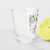 書道ラブグリーン結婚フローラ ショットグラス (左)