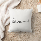 書道ラブテキスト ハート バレンタインデー クッション (ブランケット)