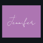 書道ラベエレガントンダプレーンシンプル名 ポスター<br><div class="desc">美しい筆跡で美しい書道をお探しですか？このシンプルデザインは目を引く。この商品は見る人にすぐに感動を与える。そして素晴らし風情のあるデザインは、すぐにあなたの人間関係と家族の質を反映する。</div>