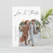 書道ラ《ブ》&サンキュー アーチ写真 ブライダルシャワー サンキューカード (スタンド正面)