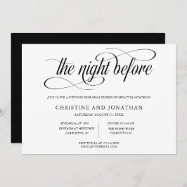 書道リハーサルディナー 招待状