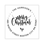 書道レタリングメリークリスマスアドレス ラバースタンプ (インプリント)