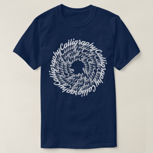 書道レタリング手書の贈り物 Tシャツ (デザイン正面)