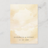 書道レモ素朴ンシトラスサマー結婚ズ エンクロージャーカード (裏面)