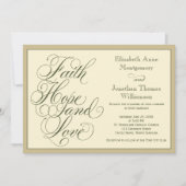 書道信仰ホープラブ結婚式招待状 招待状 (正面)