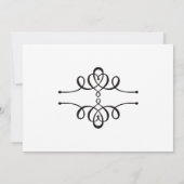 書道傘ブライダルシャワー 招待状 (裏面)