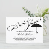 書道傘ブライダルシャワー 招待状 (スタンド正面)