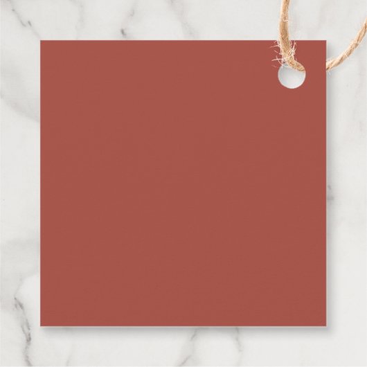 書道優美なフローラ結婚の フェイバータグ (裏面)