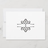 書道優雅婚約パーティ 招待状 (裏面)