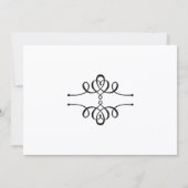 書道優雅婚約パーティ 招待状 (裏面)