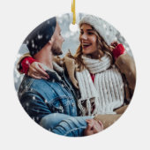 書道写エレガント真初めてのクリスマス セラミックオーナメント (裏面)