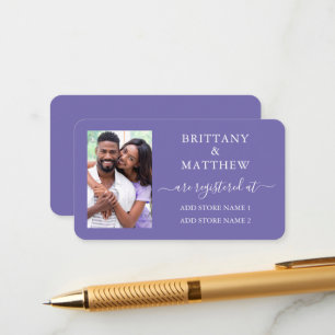 書道写真の登結婚録Periwinkle エンクロージャーカード