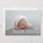 書道写真コラージュ誕生のお知らせ (正面)