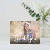 書道写真卒業感謝 ポストカード (スタンド正面)