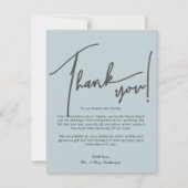 書道写真結婚のサンキューカード サンキューカード (正面)