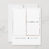 書道写真結婚のサンキューカード サンキューカード (裏面)