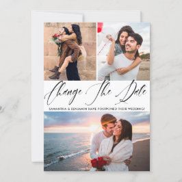 書道写真結婚の日付の変更 セーブザデート