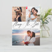 書道写真結婚の日付の変更 セーブザデート (スタンド正面)