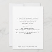 書道写真結婚の日付の変更 セーブザデート (裏面)