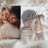 書道写真結婚式招待状 招待状